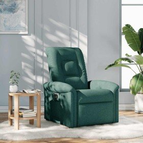 Sillón reclinable de tela verde oscuro en Sillones | Comprar online en Foru.es
