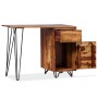Escritorio con 1 cajón y 1 armario madera maciza de sheesham de vidaXL, Escritorios - Ref: Foro24-244359, Precio: 168,46 €, D...