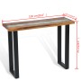 Mesa consola de teca 100x35x75 cm de vidaXL, Mesas auxiliares - Ref: Foro24-245065, Precio: 215,49 €, Descuento: %