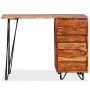 Escritorio con 1 cajón y 1 armario madera maciza de sheesham de vidaXL, Escritorios - Ref: Foro24-244359, Precio: 168,46 €, D...