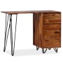 Escritorio con 1 cajón y 1 armario madera maciza de sheesham de vidaXL, Escritorios - Ref: Foro24-244359, Precio: 168,46 €, D...