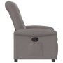 Sillón reclinable de tela gris taupe en Sillones | Comprar online en Foru.es