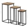 Juego de mesas para plantas 3 unidades teca reciclada de vidaXL, Mesas auxiliares - Ref: Foro24-246088, Precio: 171,08 €, Des...