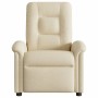 Sillón reclinable de tela crema en Sillones | Comprar online en Foru.es