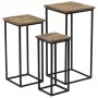 Juego de mesas para plantas 3 unidades teca reciclada de vidaXL, Mesas auxiliares - Ref: Foro24-246088, Precio: 171,08 €, Des...