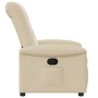 Sillón reclinable de tela crema en Sillones | Comprar online en Foru.es