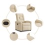 Sillón reclinable de tela crema en Sillones | Comprar online en Foru.es