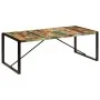Mesa de comedor de madera maciza reciclada 220x100x75 cm de vidaXL, Mesas de cocina y de comedor - Ref: Foro24-247409, Precio...