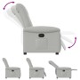 Sillón reclinable de tela gris nube en Sillones | Comprar online en Foru.es
