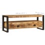 Mueble para TV madera maciza de mango 120x35x45 cm de vidaXL, Muebles TV - Ref: Foro24-247402, Precio: 206,96 €, Descuento: %