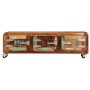 Mueble para la TV madera maciza reciclada 120x30x37 cm de vidaXL, Muebles TV - Ref: Foro24-247513, Precio: 245,99 €, Descuent...