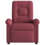 Sillón de masaje reclinable de tela color vino tinto en Sillones | Comprar online en Foru.es
