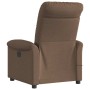 Sillón reclinable con masaje de tela marrón en Sillones | Comprar online en Foru.es