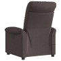 Sillón de masaje reclinable de tela marrón oscuro en Sillones | Comprar online en Foru.es