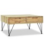 Mesa de centro de teca maciza 80x80x40 cm de vidaXL, Mesas de centro - Ref: Foro24-244574, Precio: 241,10 €, Descuento: %