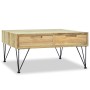 Mesa de centro de teca maciza 80x80x40 cm de vidaXL, Mesas de centro - Ref: Foro24-244574, Precio: 241,10 €, Descuento: %