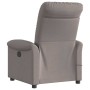 Sillón de masaje reclinable de tela gris taupé en Sillones | Comprar online en Foru.es