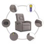 Sillón de masaje reclinable de tela gris taupé en Sillones | Comprar online en Foru.es