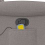 Sillón de masaje reclinable de tela gris taupé en Sillones | Comprar online en Foru.es