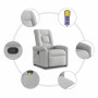 Sillón de masaje reclinable de tela gris nube en Sillones | Comprar online en Foru.es