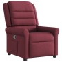 Sillón reclinable de tela rojo tinto en Sillones | Comprar online en Foru.es