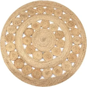Alfombra redonda con diseño yute trenzado 120 cm de vidaXL, Alfombras - Ref: Foro24-245343, Precio: 43,64 €, Descuento: %