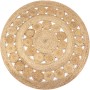 Alfombra redonda con diseño yute trenzado 120 cm de vidaXL, Alfombras - Ref: Foro24-245343, Precio: 48,76 €, Descuento: %