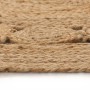 Alfombra redonda con diseño yute trenzado 120 cm de vidaXL, Alfombras - Ref: Foro24-245343, Precio: 48,76 €, Descuento: %