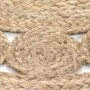 Alfombra redonda con diseño yute trenzado 120 cm de vidaXL, Alfombras - Ref: Foro24-245343, Precio: 43,64 €, Descuento: %