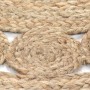 Alfombra redonda con diseño yute trenzado 120 cm de vidaXL, Alfombras - Ref: Foro24-245343, Precio: 48,76 €, Descuento: %