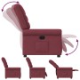 Sillón reclinable de tela rojo tinto en Sillones | Comprar online en Foru.es