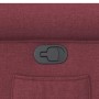 Sillón reclinable de tela rojo tinto en Sillones | Comprar online en Foru.es