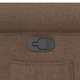 Sillón reclinable de tela marrón en Sillones | Comprar online en Foru.es