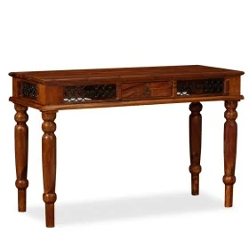 Escritorio de madera maciza de sheesham 120x50x76 cm de vidaXL, Escritorios - Ref: Foro24-245156, Precio: 386,81 €, Descuento: %