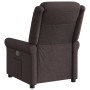 Sillón reclinable de tela marrón oscuro en Sillones | Comprar online en Foru.es