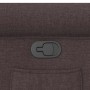 Sillón reclinable de tela marrón oscuro en Sillones | Comprar online en Foru.es