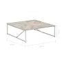 Mesa de centro de madera maciza de mango 110x110x36 cm de vidaXL, Mesas de centro - Ref: Foro24-247698, Precio: 205,08 €, Des...