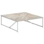 Mesa de centro de madera maciza de mango 110x110x36 cm de vidaXL, Mesas de centro - Ref: Foro24-247698, Precio: 205,08 €, Des...