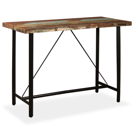 Mesa de bar de madera maciza reciclada 150x70x107 cm de vidaXL, Mesas de cocina y de comedor - Ref: Foro24-245441, Precio: 38...
