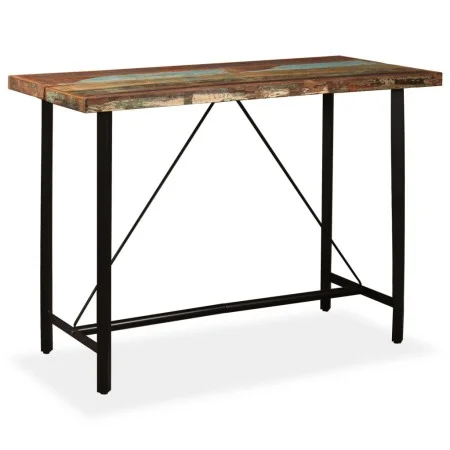 Mesa de bar de madera maciza reciclada 150x70x107 cm de vidaXL, Mesas de cocina y de comedor - Ref: Foro24-245441, Precio: 38...