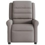 Sillón reclinable de tela gris taupe en Sillones | Comprar online en Foru.es