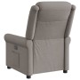 Sillón reclinable de tela gris taupe en Sillones | Comprar online en Foru.es