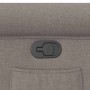Sillón reclinable de tela gris taupe en Sillones | Comprar online en Foru.es