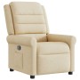 Sillón reclinable de tela crema en Sillones | Comprar online en Foru.es