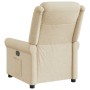 Sillón reclinable de tela crema en Sillones | Comprar online en Foru.es