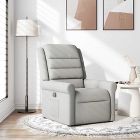 Sillón reclinable de tela gris nube en Sillones | Comprar online en Foru.es