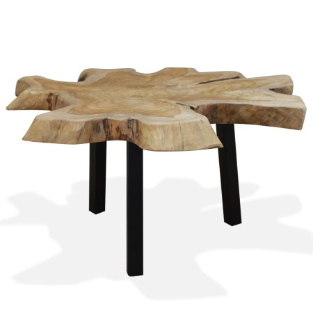 Mesa de centro de teca genuina 80x70x38 cm de vidaXL, Mesas de centro - Ref: Foro24-244550, Precio: 204,04 €, Descuento: %