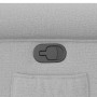 Sillón reclinable de tela gris nube en Sillones | Comprar online en Foru.es