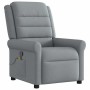 Sillón reclinable de masaje de tela gris claro en Sillones | Comprar online en Foru.es