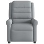 Sillón reclinable de masaje de tela gris claro en Sillones | Comprar online en Foru.es